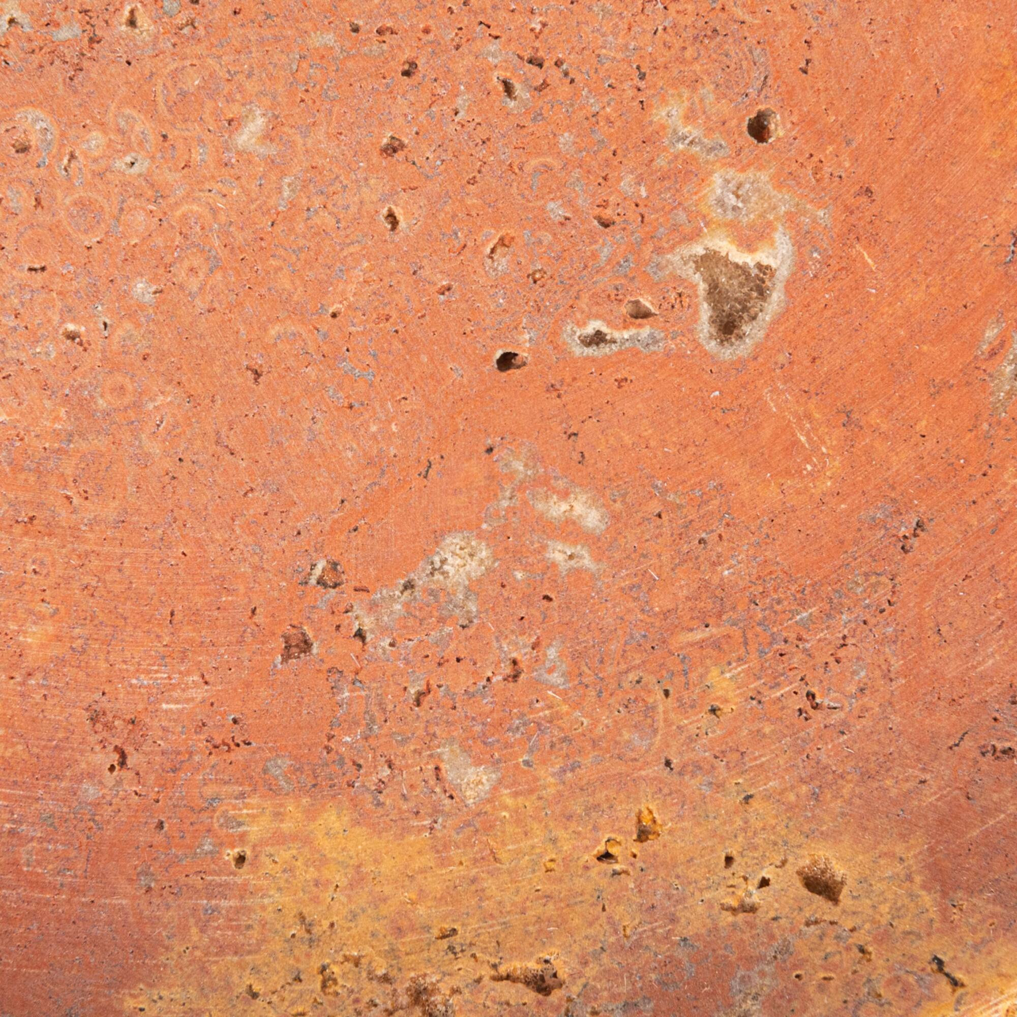 Hello Honey® 12" Red Travertine Elegance Food Tray